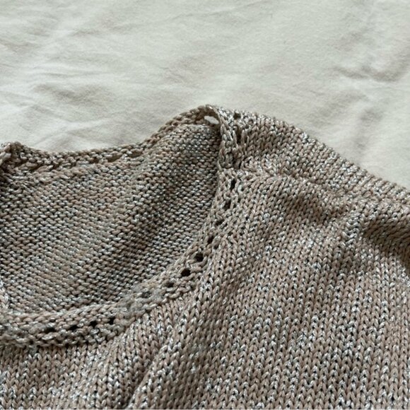 Women’s Shimmery‎ Crocheted Top - Picture 2 of 3